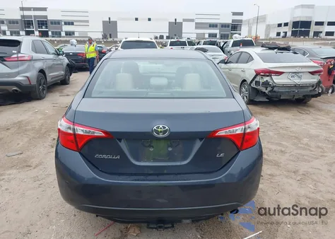 2016 Toyota Corolla Le из США, поврежденный, VIN 5YFBURHE9GP472425